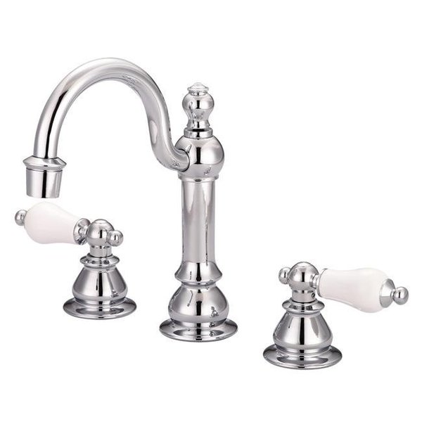 Water Creation Water Creation F2-0012-01-PL American 20th Century Classic Widespread Lavatory F2-0012 Faucets - Silver & Chrome F2-0012-01-PL